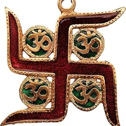 Nexplora Industries Pvt. Ltd. Metal Bandhanwar Swastik with OM Sign in Door Hanging for Home Decor-picture-10