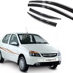 generic Tech Ginne- Onstore Car Window Side Deflector Rain Door Visor for Tata Indica Set of 4 Pc Indigo-picture-13