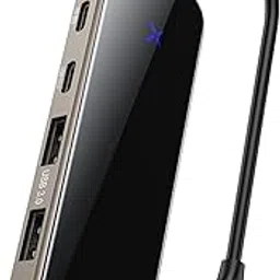 FABLOFT USB C Hub Docking Station USB C Multiport Adapter for Computer Mouse Laptops-picture-23