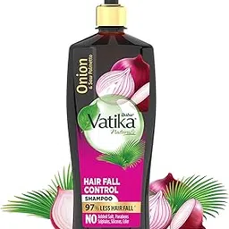 Dabur Vatika Onion Hair Fall Control Shampoo - 640ml | Up to 97% Hair Fall Reduction I With Onion and Saw Palmetto I No Nasties Shampoo | Fortified with Vitamin E & Pro-Vitamin B5-image-84