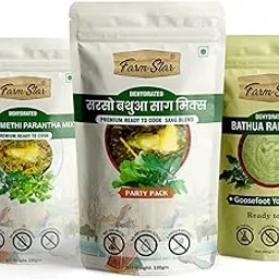Dehydrated Sarson Bathua Saag, Paratha & Raita Mix-3 x 100gm – Dehydrated Mustard & Bathua Leaves – Instant & Authentic Taste of Punjabi Saag | Off-Season Saag | Easy to Cook | | Pack of 3-picture-10