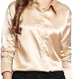 funday fashion Women Solid Formal Satin Regular Fit Shirt-picture-12