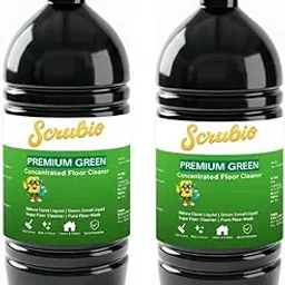 Scrubio Premium Green Concentrated Floor Cleaner Liquid (Green Phenyl) 1L + 1L Combo | Concentrated Disinfectant Cleaner | Long-Lasting Freshness | Safe on All Floor Types-image-11