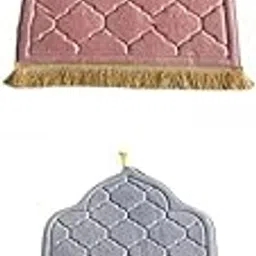 MYADDICTION 2Pcs Portable Prayer Mat Collectible Floor Carpet Area Rug-image-44