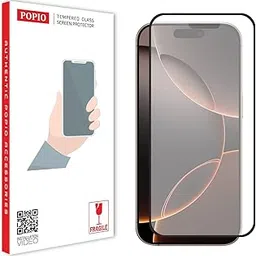 POPIO Matte Gaming Tempered Glass Compatible for iPhone 16 Pro (Black) Edge to Edge Coverage with Easy Installation kit-picture-10