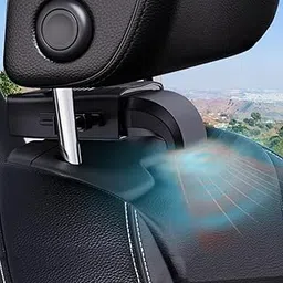Car Fan Heater, Seat Heater, 2 in 1 Portable Fast Heating Car Heater Windsheild Defroster Windscreen Defogger Demiste 12V 150W Plug in Cigarette Lighter 360 Degree Rotary (Car Defroster & Seat Heater)-picture-13