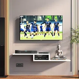 Klaxon Sleek Modern TV Unit for Living Room | TV Stand, TV Unit, Engineered Wood TV Cabinet, TV Unit with Open Shelf Storage - TV Unit for Living Room (Virgil - White)-picture-11