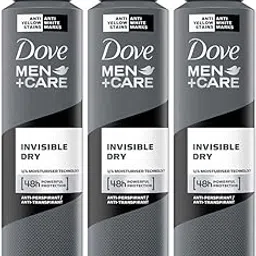 Dove Men+Care Invisible Dry Spray Antiperspirant Deodorant, Up To 48 hrs Protection From Sweat & Odour, Instantly Dry for Cleaner Feel & Leaves No White Marks or Stain, Soothes & Moisturises Skin, Warm, Oriental Scent, 250ml (Pack of 3)-picture-47