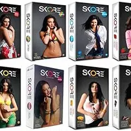 Skore Mix Condoms - 10 Count (Not Out, Banana, Strawberry, Shades, Blues, Orange)-picture-15