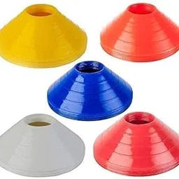 GLS Disc Cones Set Space Marker - Agility Soccer Cones for Training, Football, Kids, Sports, Field Cone Markers (Set of 10 Pc)-image-4