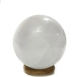ASTROGHAR Natural White Selenite Crystal Ball Sphere 30 mm Reiki Healing-image-7