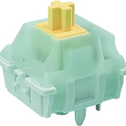 DRAOZA Kutethy X Gateron Jade Series Goldenrod Yellow Pro Switches,55gf Pre-lubed 5 Pin Linear Keyboard Switches Compatible MX Mechanical Gaming Keyboard（108pcs）-image-3