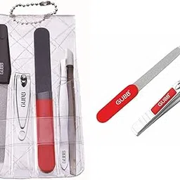 GUBB Manicure Kit - Nail Clipper, Nail Filer, Nail Buffer, Cuticle Remover & Flat Tweezer Baby Nail Cutter and Nail Filer Set Kit-picture-33