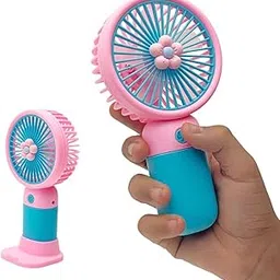 Felinar Portable Mini Hand Fan Rechargeable Mini Hand Fan | 2-in-1 Portable Handheld, Neck & Desk Fan | USB Powered, Quiet & Personal Cooling Fan for Men & Women (Pink)-picture-23