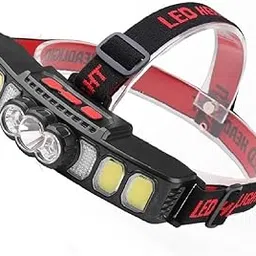 N M Z USB HX 811Head lamp,Waterproof Headlight 6 Modes for Outdoor,Camping, patrolling, Searching, Night Fishing (1Pc)-picture-16