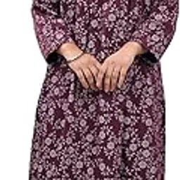 kripto katrox Ladies Woollen Winter wear Printed Nighty image 1