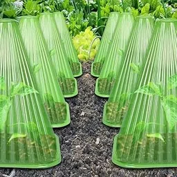 Fastlink;Protect Plants from Frost, Birds & Pests; 5 Reusable Square Plant Cloches for Garden Growth-picture-39