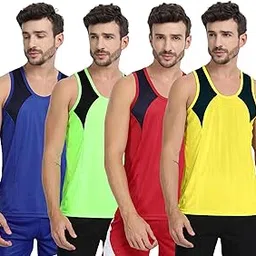 ftx Colorblock Sleeveless Dri-Fit Sports Vest for Men (Pack of 4)-picture-20