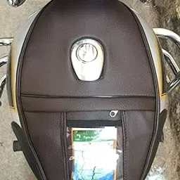 Sahara Seats Single Zip Mobile Tank Cover Compatible with Classic 350/500/Electra/Bullet/Standard 350/500 (Brown)-picture-32
