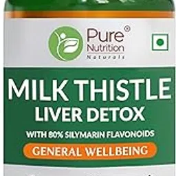 Pure Nutrition Milk Thistle Liver Detox Supplement, 120 Veg Tablets with Silymarin Extract, NAC, Curcumin, Amla & Vitamin C | Supports Liver Health, Detoxification & Immunity | Natural Antioxidant Blend for Wellness-picture-20