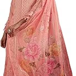 libas art Womens Embroidered Organza Straight Kurta With Trousers and Dupatta-picture-42