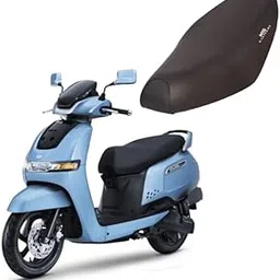KSHEERI IQUBE S EV Scooter Seat Cover Protect from Rust and Dust, PU Leather Waterproof Durable Seat Cover (Black)-picture-11