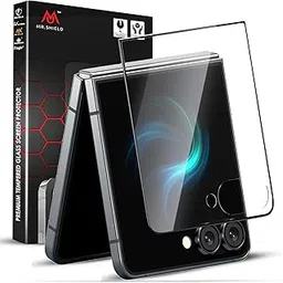 Mr.Shield Top-Notch HD+ Tempered Glass Screen Protector Guard Designed For Samsung Z flip 7 (Front), 9H Hardness, Edge To Edge, 9H Hardness, Military Grade Protection, Easy Installation kit-picture-30