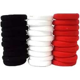 30 Pcs Black Hair Bands for Women & Girls – Premium Rubber Hair Ties – Strong Elastic Ponytail Holders-picture-31