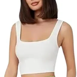 Cotton Sleeveles Girls Womens Top-picture-35