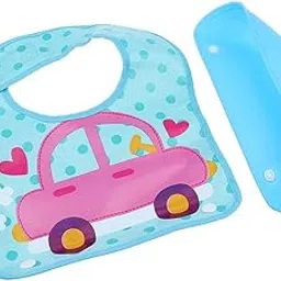 Silicon Baby Kids Bibs Waterproof Saliva Pocket Cartoon Bib Style 4-image-37