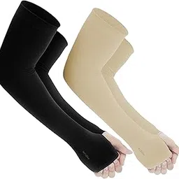 Yuneek Arm Sleeves For Men & Women UV Sun Protection, UPF 50 Cool Arm Hand Cover Unisex For Bike ride,Golf,cricket,cycling,yoga,gym Sports-picture-13