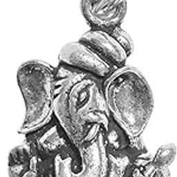 rudracraft 925 silver jewelry RUDRA CRAFT Sterling Silver (92.5% purity) God Ganesh Pendant - Lookin right| God Pendant for Men & Women-picture-12