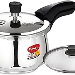 PIGEON BY STOVEKRAFT INOX PRO STAINLESS STEEL COOKER 3L OUTER LID COOKER-Induction base compatible-image-2