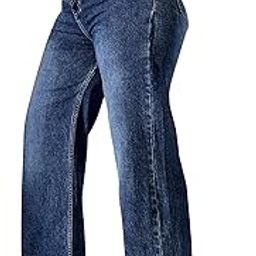 miss chase a+ Women's High Rise Regular-Length Stretchable Denim Wide-Leg Shaping Jeans-picture-13