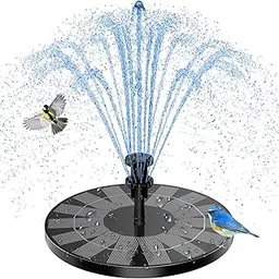 AISITIN 3.5W Solar Fountain, Solar Powered Fountain with 6 Nozzles, Solar Water Fountain for Bird Baths, Garden Decoration, Swimming Pool, Ponds, Fish Tank and Aquarium, Upgrade 7.1 inch Solar Panel-picture-11