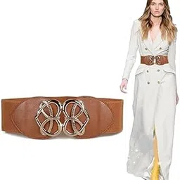 vinsh enterprise Women’s Faux Leather Waist Belt for Dresses - adies Belt for Women Jeans, Metal Buckle Belt for Women Dresses Blouse Blazer - (Pack of 1)-picture-42