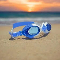 Protoner Kids Swimming Goggles with Wrist Band, Multicolour, Adjustable Strap (Blue Multicolor)-picture-11