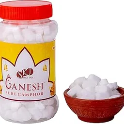 GANESH PURE CAMPHOR Tablet 100 G JAR (Available in 4 Shapes) - Oval Shape-picture-15