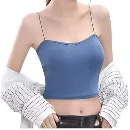 dilency sales Thin Strap (Slip) Padded Tops Removable Pads for Womens/Girls (Comfortable for 28 to 34 Bust-Size)-picture-16