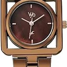 Fastrack Vyb 6.0 Manifester Quartz Brown Mother of Pearl Shaped Dial Women's Watch | Stainless Steel Strap Material | Watches for Women Analog | Girl's Analog Watches - FV60082QM01-image-61