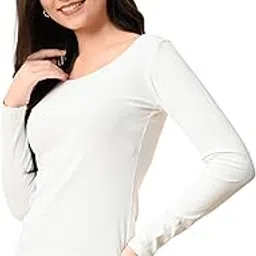 iuga Women's Black Ribbed Full-Sleeve T-Shirt-picture-11