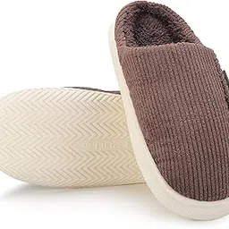 cassiey Men's Soft Winter Slipper Slippers Closed Toe comfortable Sole Bedroom Indoor Fur Slipper-picture-29