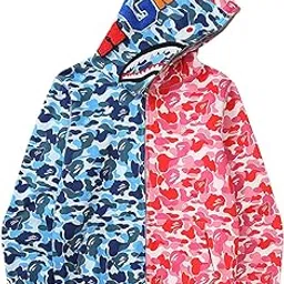 chroes Men's Cotton Zipper Hoodie(421_9BF4DZVZ_0 BLUE&RED-1_S_0 Blue&Red-1_S)-picture-40