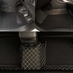 Axodo® 7D Luxury Leather Car Floor Mats for Hyundai Xcent (2016–2022) – Full Set with 7 Layer Protection, Curly Foot Mats & Heel Pad | Waterproof, Anti-Skid & Easy to Clean Car Accessories (Black)-picture-26