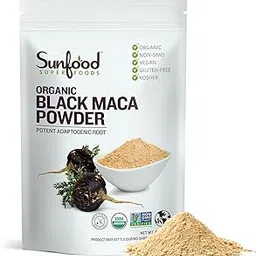 Sunfood Superfoods , Raw Organic Black Maca Powder, 4 oz (113 g) SFD-10118-picture-66