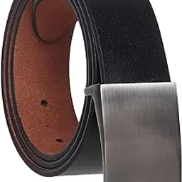 usl Formal/Casual Black Tan Brown Color Genuine Leather Belts For Men (34, Black)-picture-11