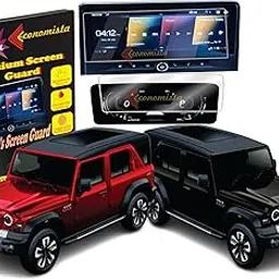 Economista Car Screen Protector [Combo] - 9H Hardness, Water Resistant, Oleophobic, Easy Installation - Specifically Tailored For Your Mahindra Thar Roxx (5 Door)-picture-53
