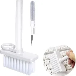 Cleaning Soft Brush Keyboard Cleaner 5-in-1 Multi-Function Computer Cleaning Tools Kit Corner Gap Duster Keycap Puller for Bluetooth Earphones Laptop AirPods Pro Camera Lens (White)-picture-12