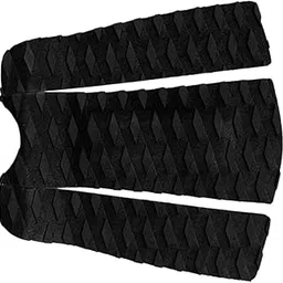 MILAAN 3 Pieces Premium EVA Diamond Patterned Traction Pad Surfboard Tail Pad Black (66004348FEZ-image-7
