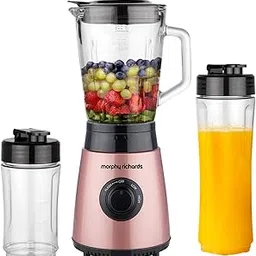 Morphy Richards Blendexpert 400 W Powerful Copper Motor, 25000 Rpm, 2 Smoothie Jars With Flip Lid Top, Stainless Steel Body, Rose Gold, 400 Watt-image-41